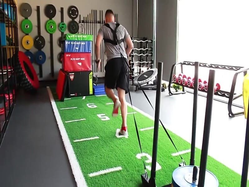 Sled with plastic UHMW feet